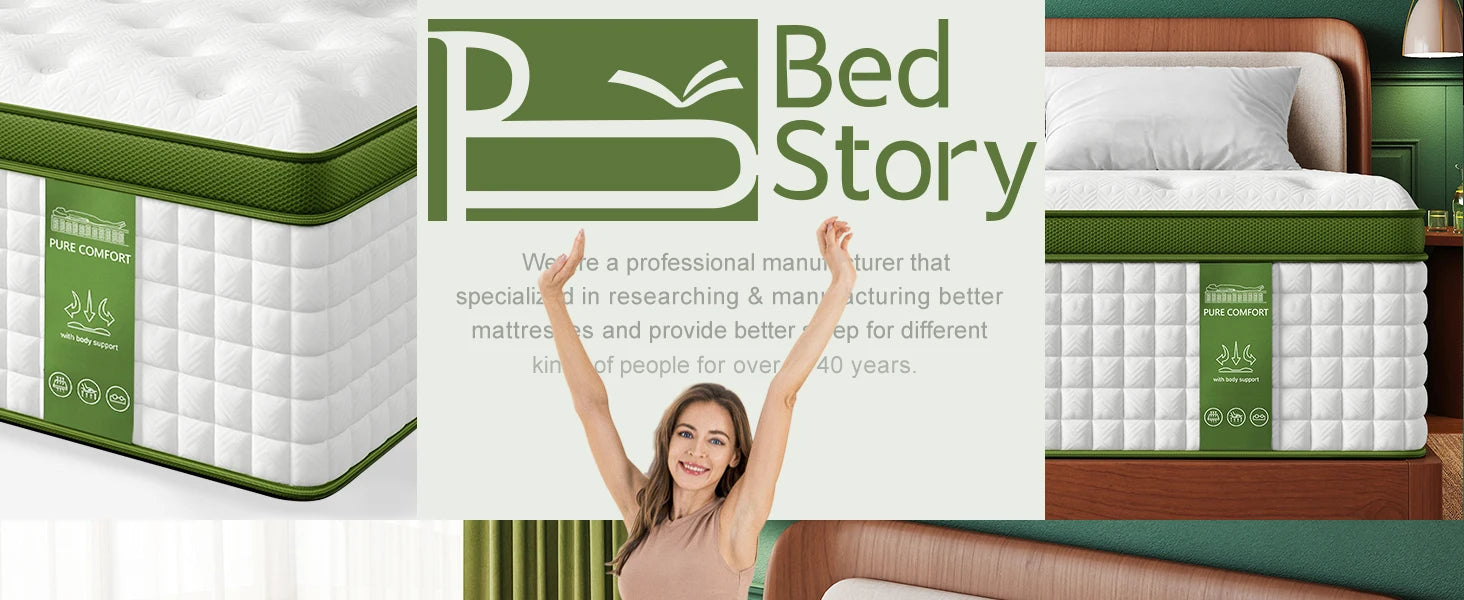 BedStory 12–14" Hybrid Mattress