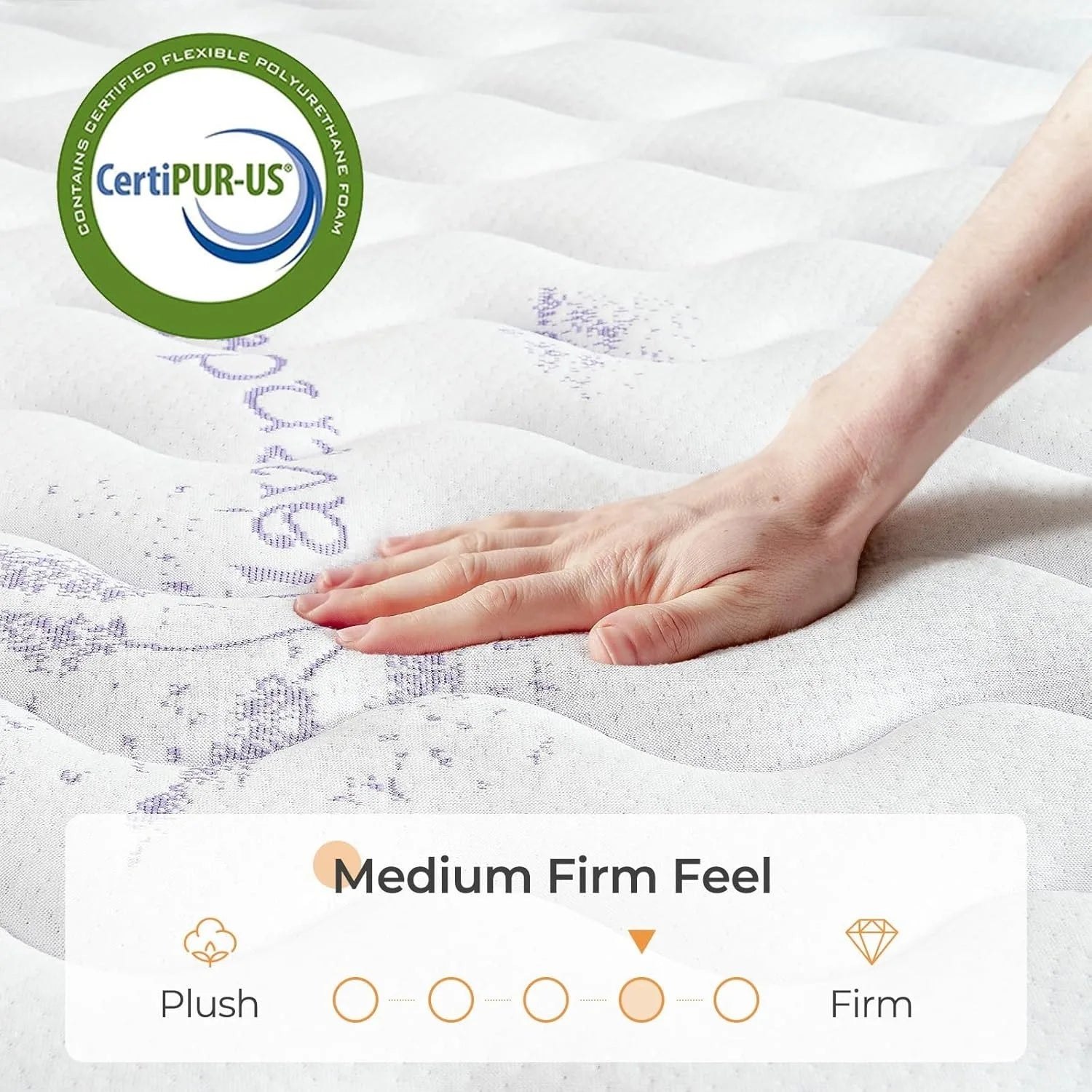 Vesgantti 10/12" Tight Top Hybrid Mattress