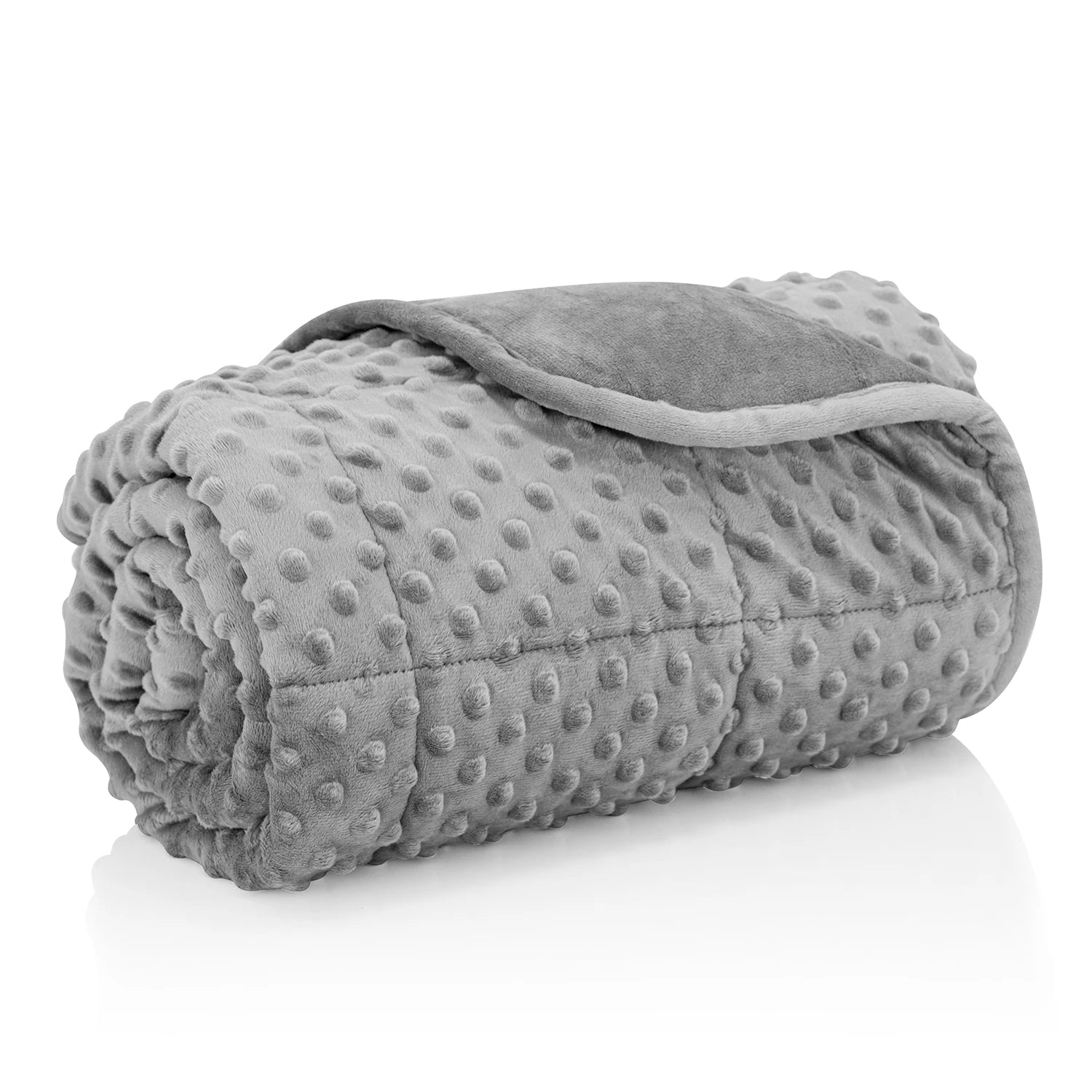 Gray Weighted Blanket w/ Glass Beads