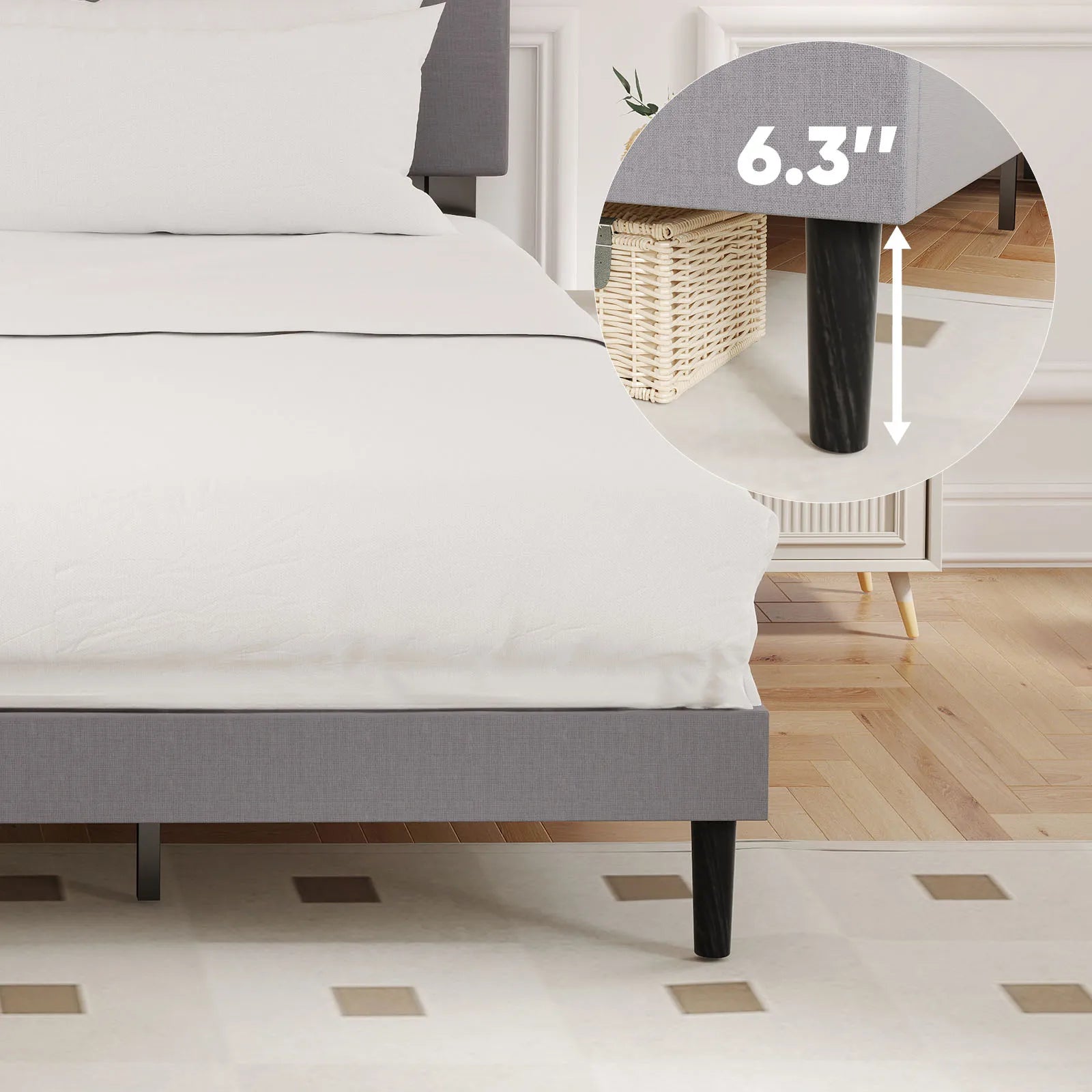 JHK Solid Wood Bed Frame