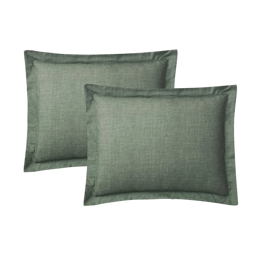 7PC Green Texture Comforter & Sheet Set