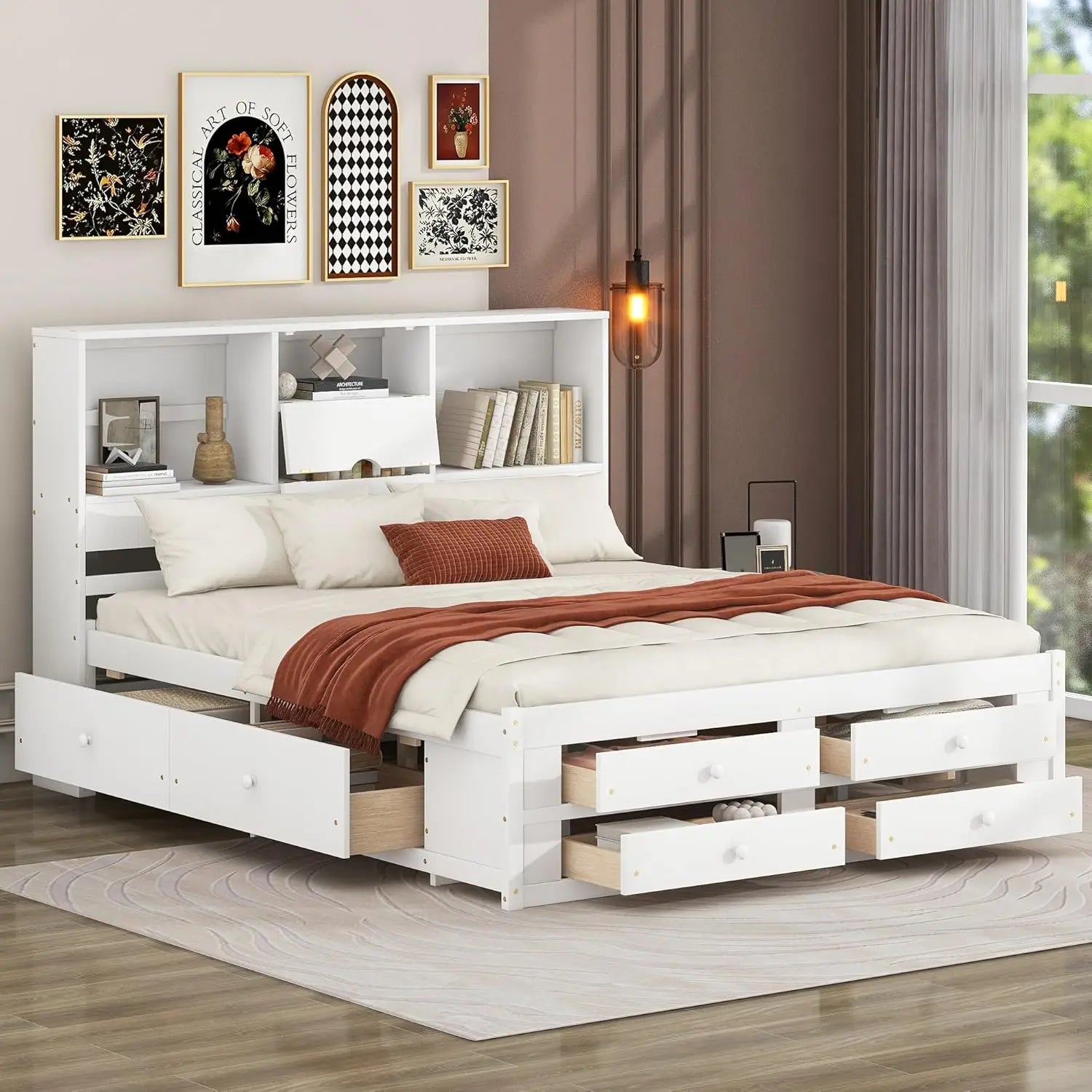 8-Drawer Platform Bed