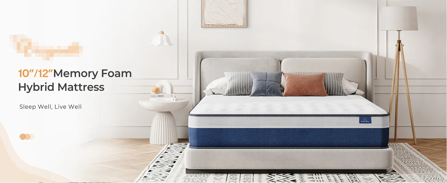 Vesgantti 10/12" Tight Top Hybrid Mattress