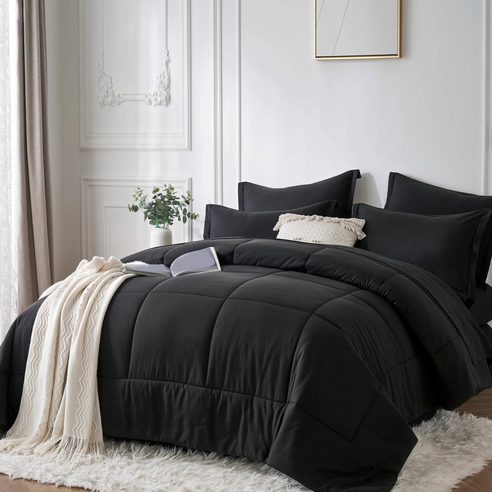 7PC Bed-in-a-Bag Comforter Set (Queen)