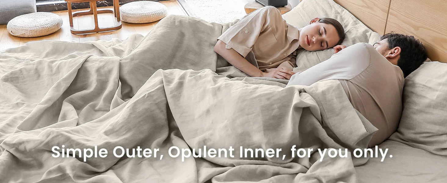 Simple&Opulence 3/4PC Linen Sheet Set