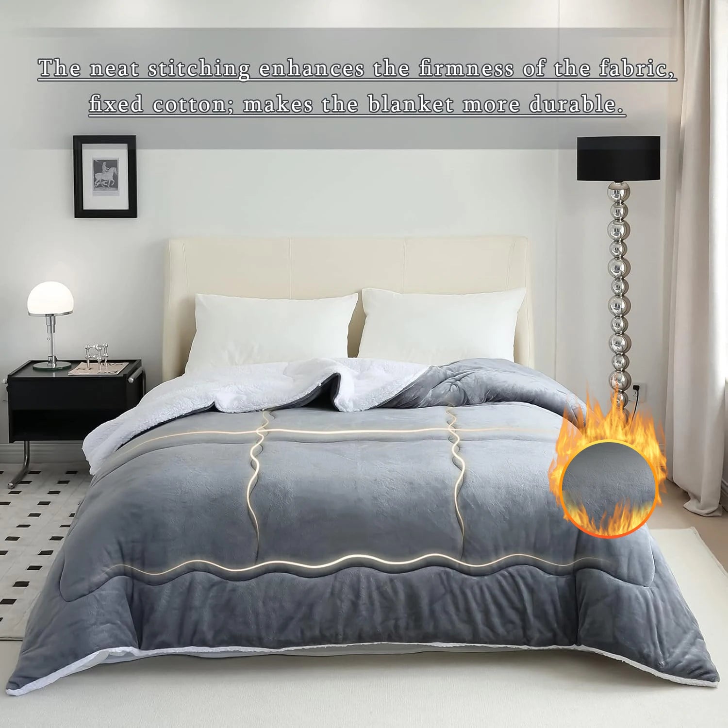 Soft Cozy Double-Sided Fleece Blanket