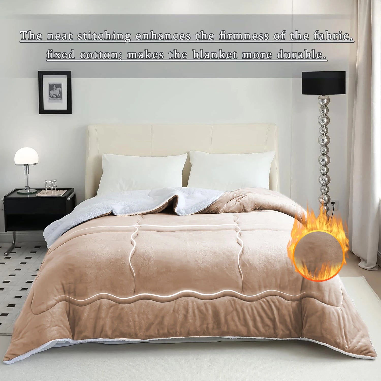 Soft Cozy Double-Sided Fleece Blanket