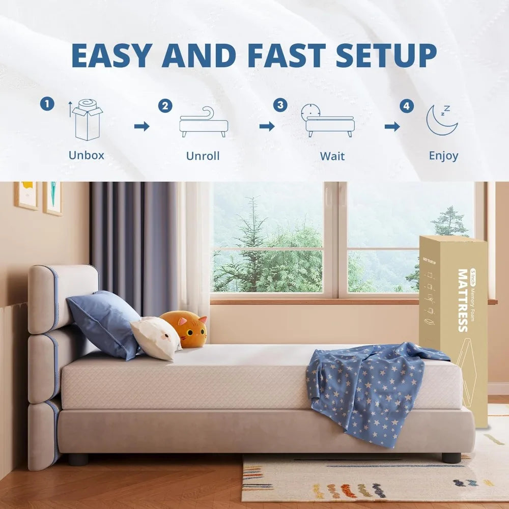 8" Green Tea Foam Mattress