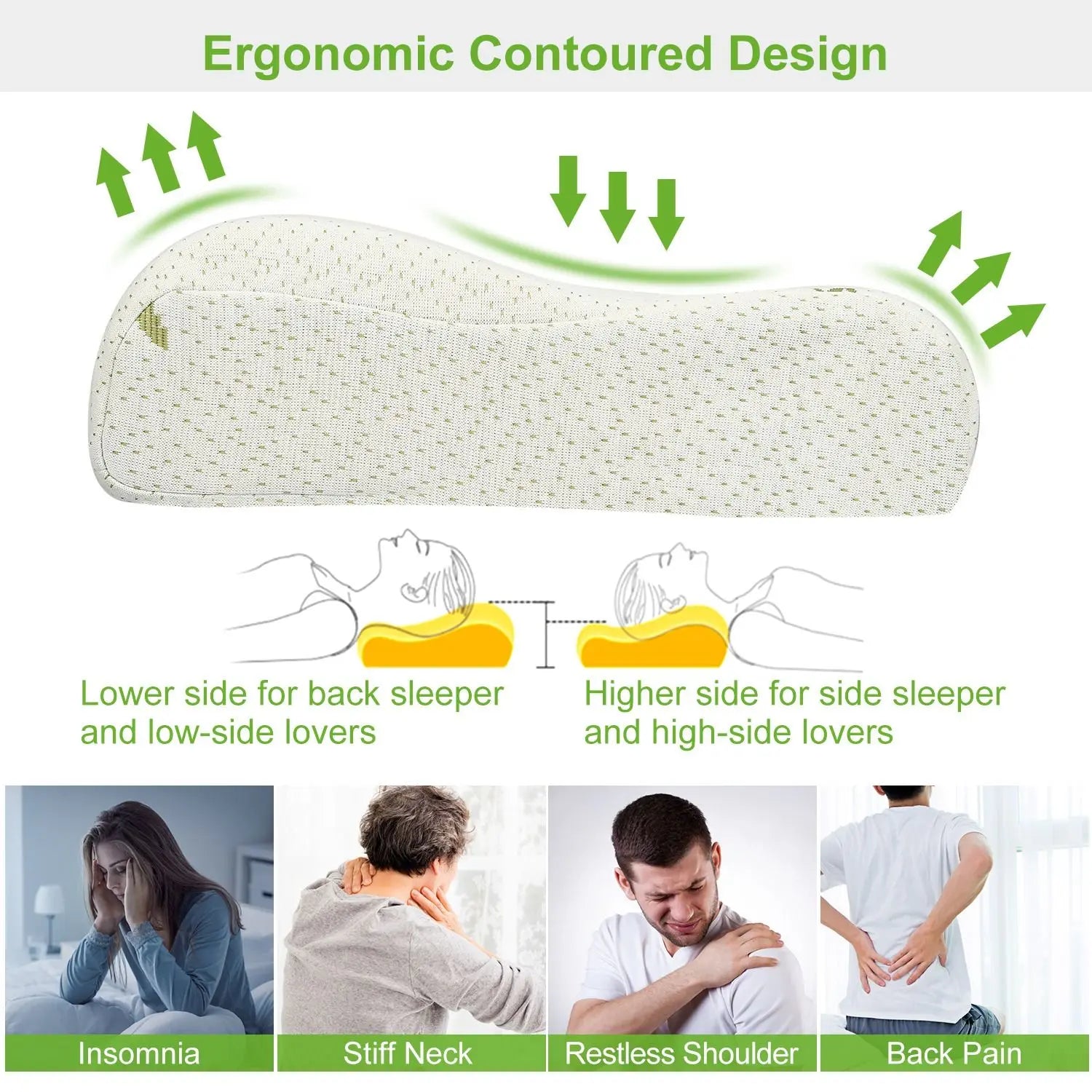 Bamboo Orthopedic Foam Pillow