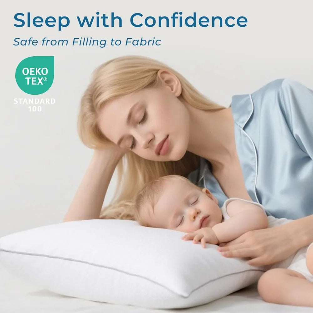 King Pillow Set of 4 (Oeko-Tex Certified0