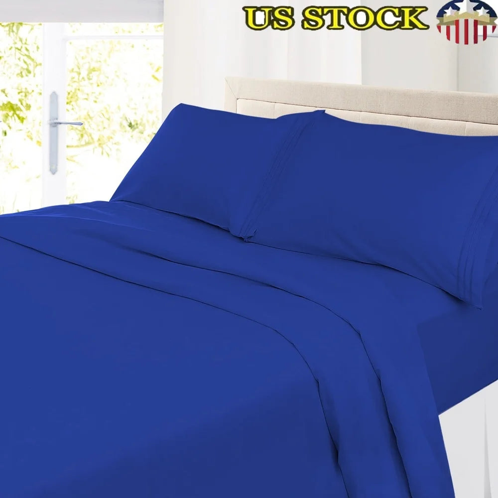Soft Microfiber 3-Piece Bed Sheet Set