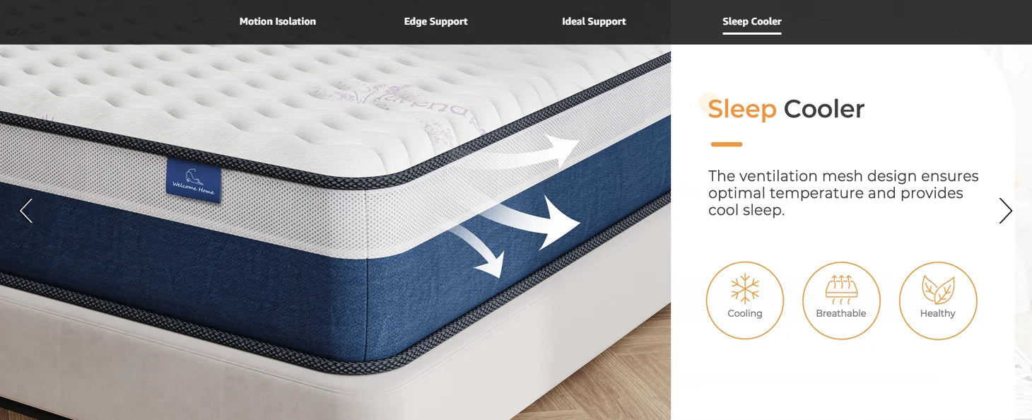 Vesgantti 10/12" Tight Top Hybrid Mattress