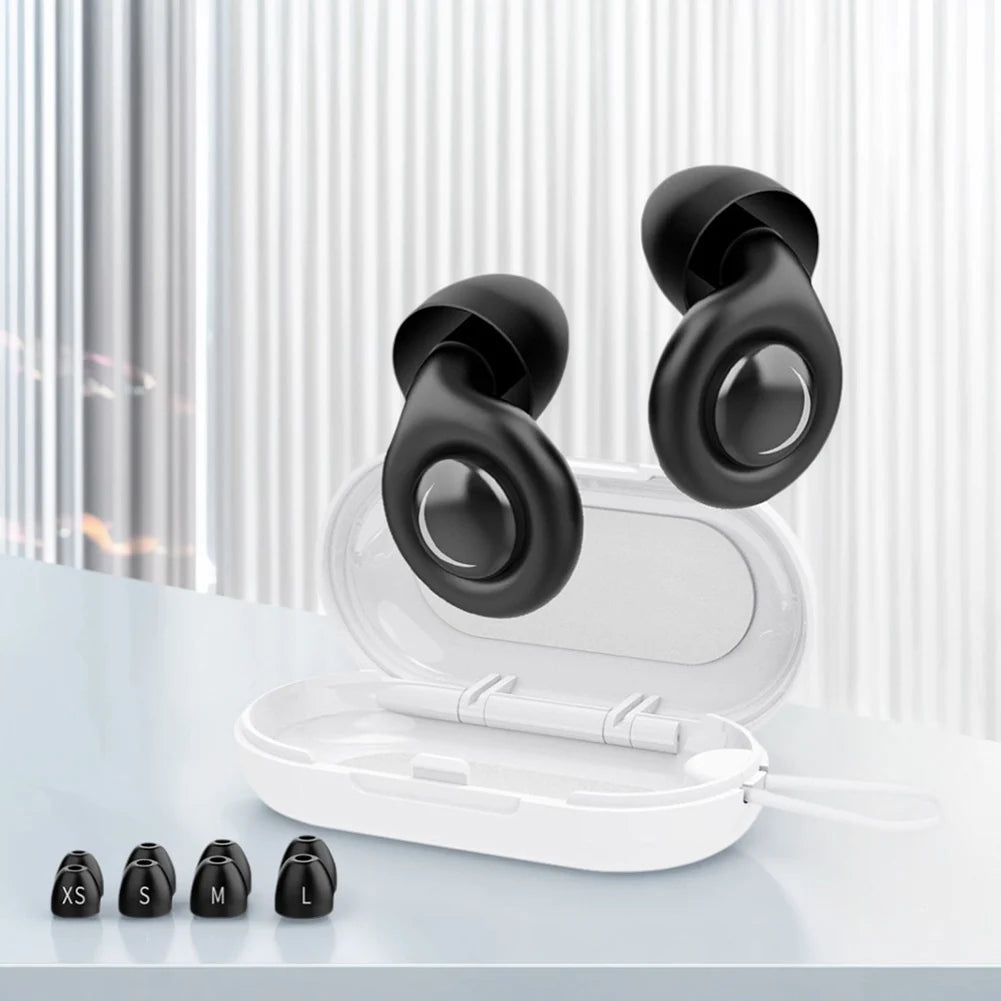 Reusable Silicone Earplugs w/ Case