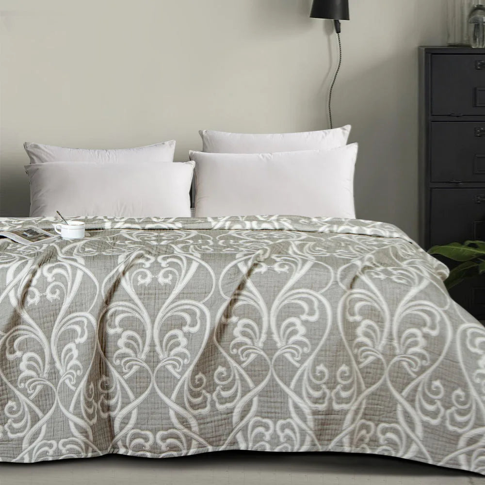 3-Layer Cotton Muslin Bed Blanket