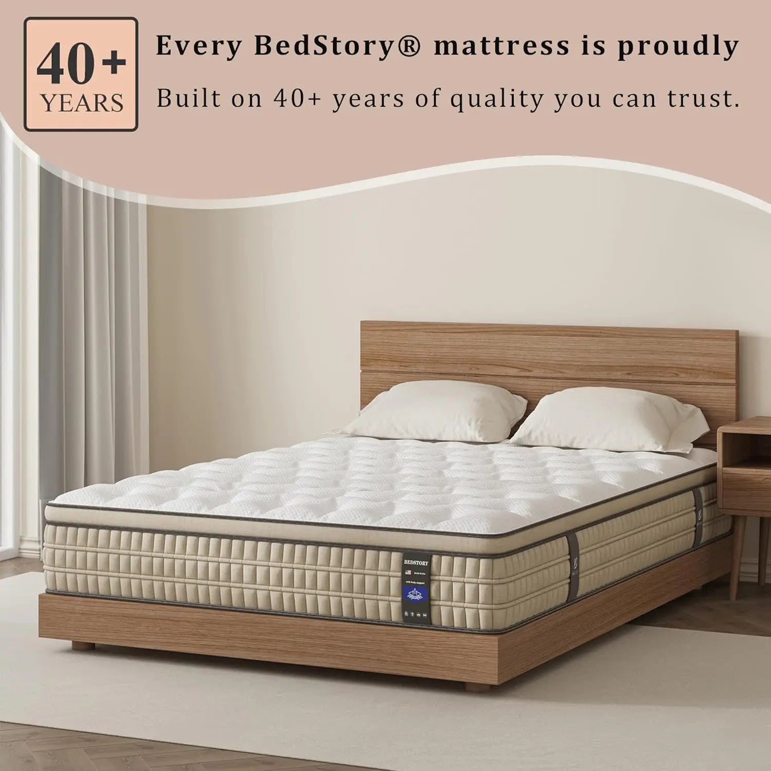 BedStory 12" Hybrid Mattress