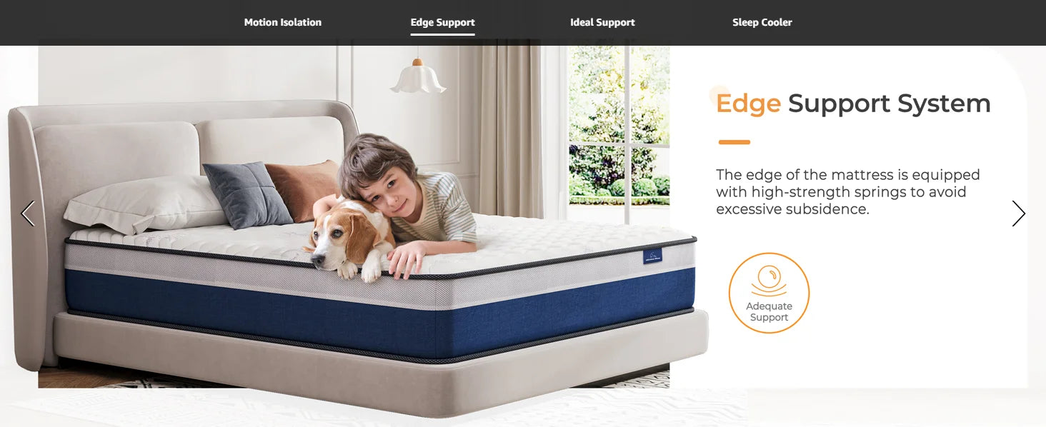 Vesgantti 10/12" Tight Top Hybrid Mattress