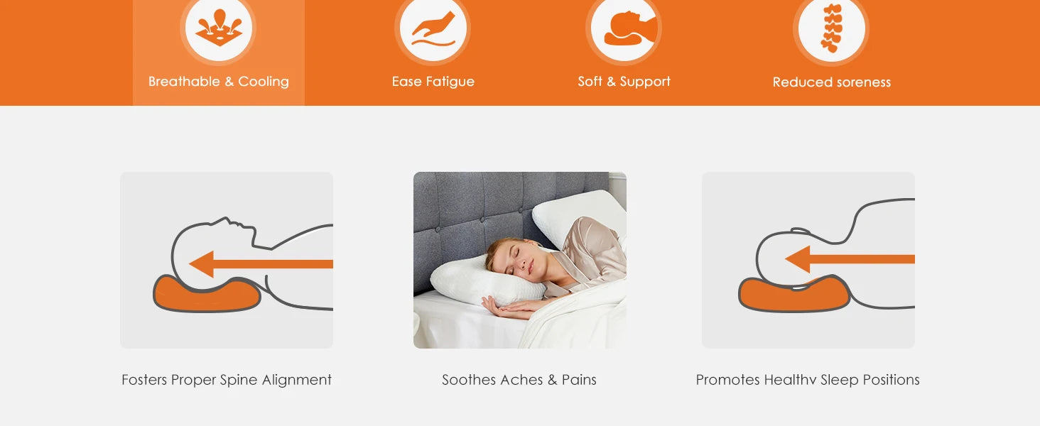 JHK Cooling Memory Foam Pillow