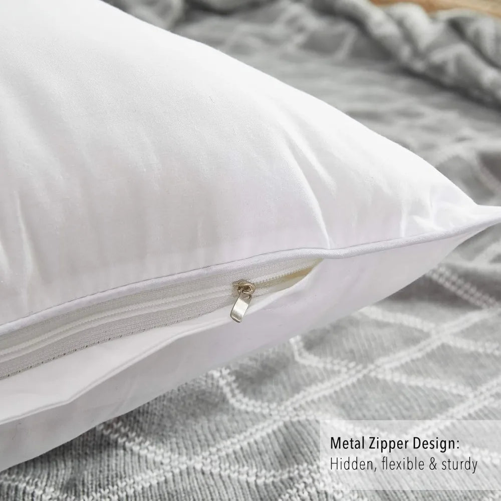 22x22 Cotton Throw Pillow Inserts (2-Pack)