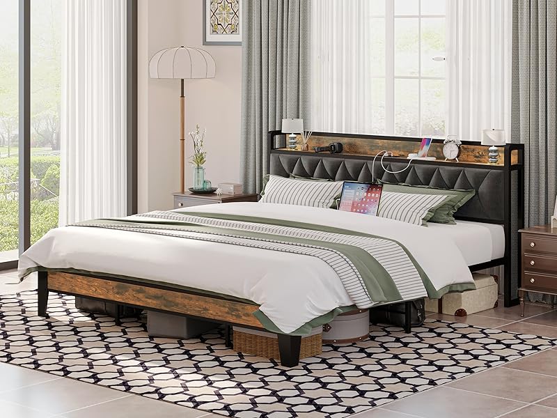 ANCTOR Bed Frame w/ Outlets
