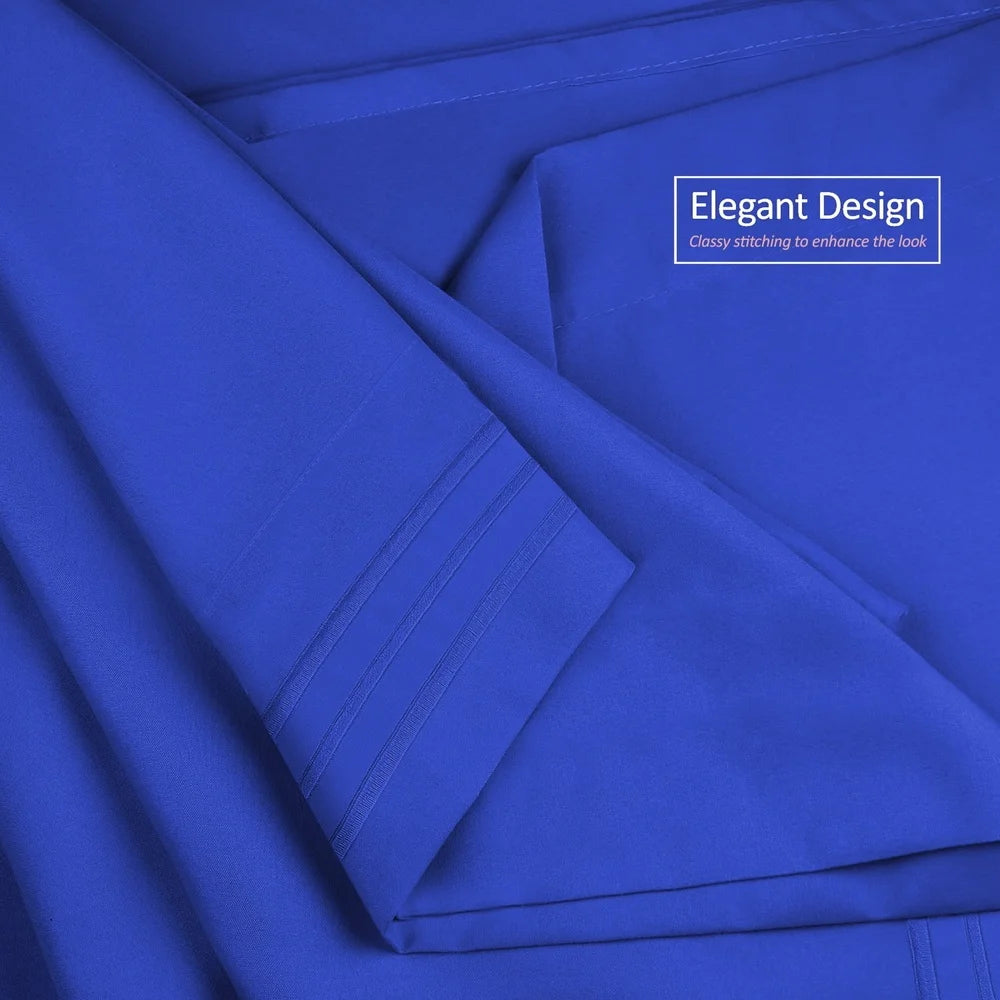 Soft Microfiber 3-Piece Bed Sheet Set