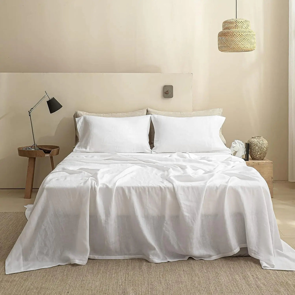 Simple&Opulence 3/4PC Linen Sheet Set
