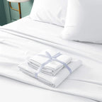 Hotel Luxury 6PC Bed Sheet Set (King/White)