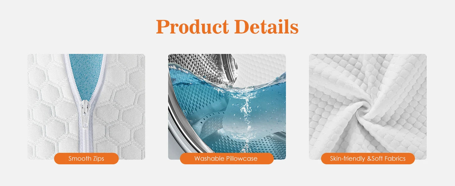 JHK Cooling Memory Foam Pillow