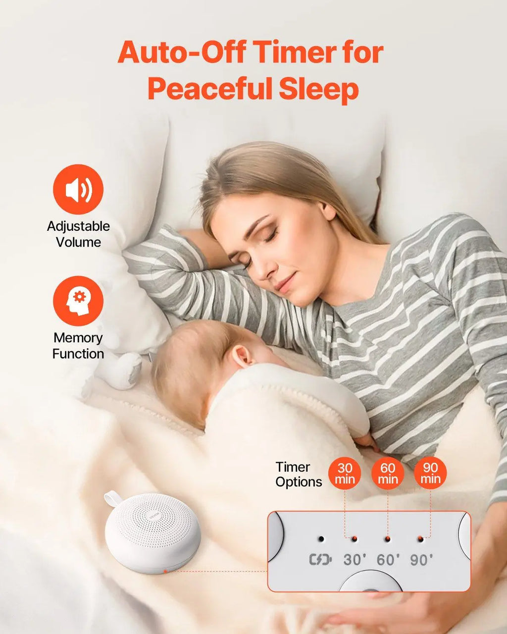 3-in-1 White Noise Sound Machine