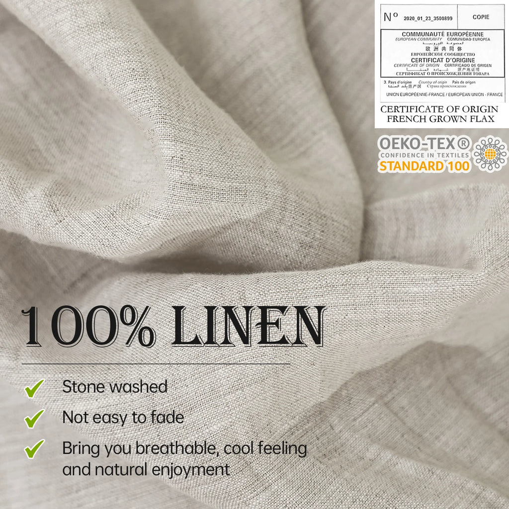 Simple&Opulence 3/4PC Linen Sheet Set