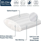 Set of 2 Plush Down Alternative Pillows