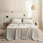 Simple&Opulence 3/4PC Linen Sheet Set