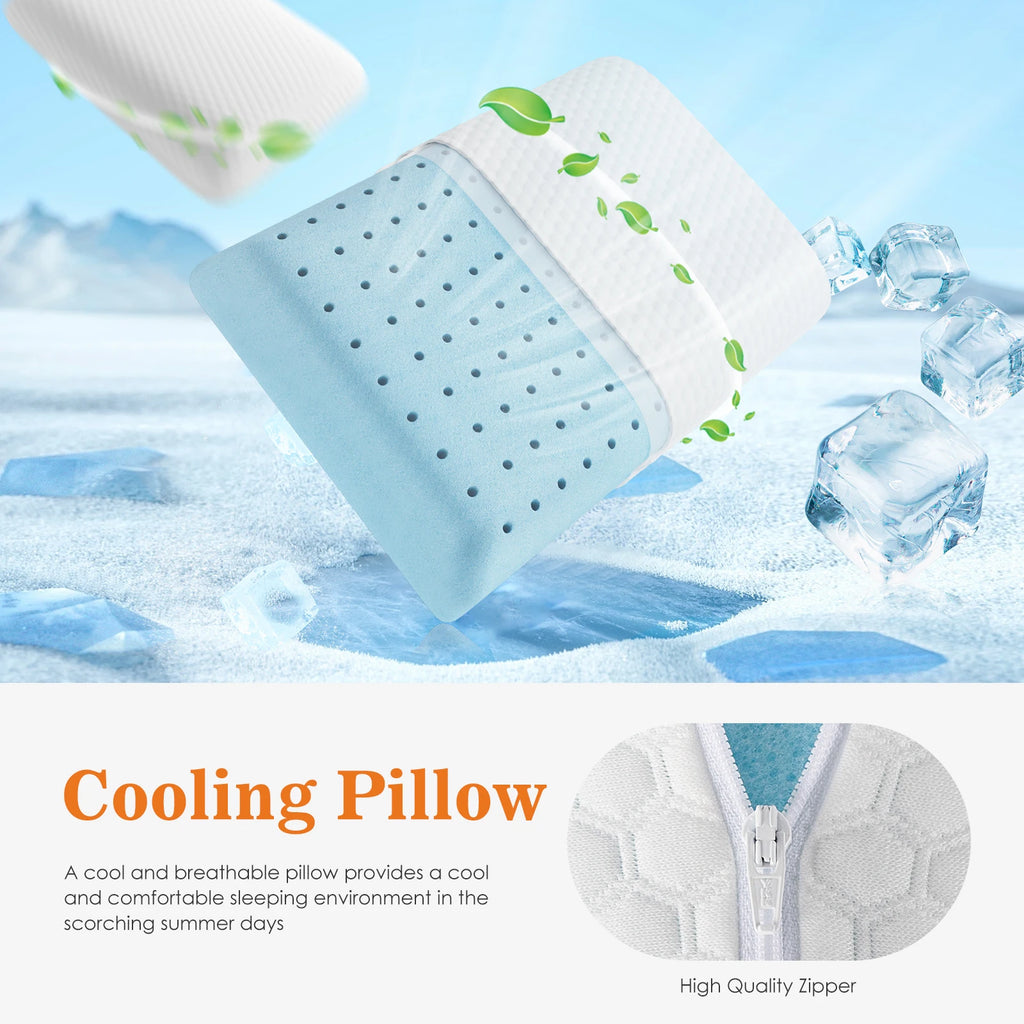 JHK Cooling Memory Foam Pillow