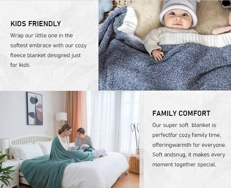 Plush Throw Blanket 50x60"