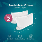 2-Pack Cooling Bed Pillows (King)