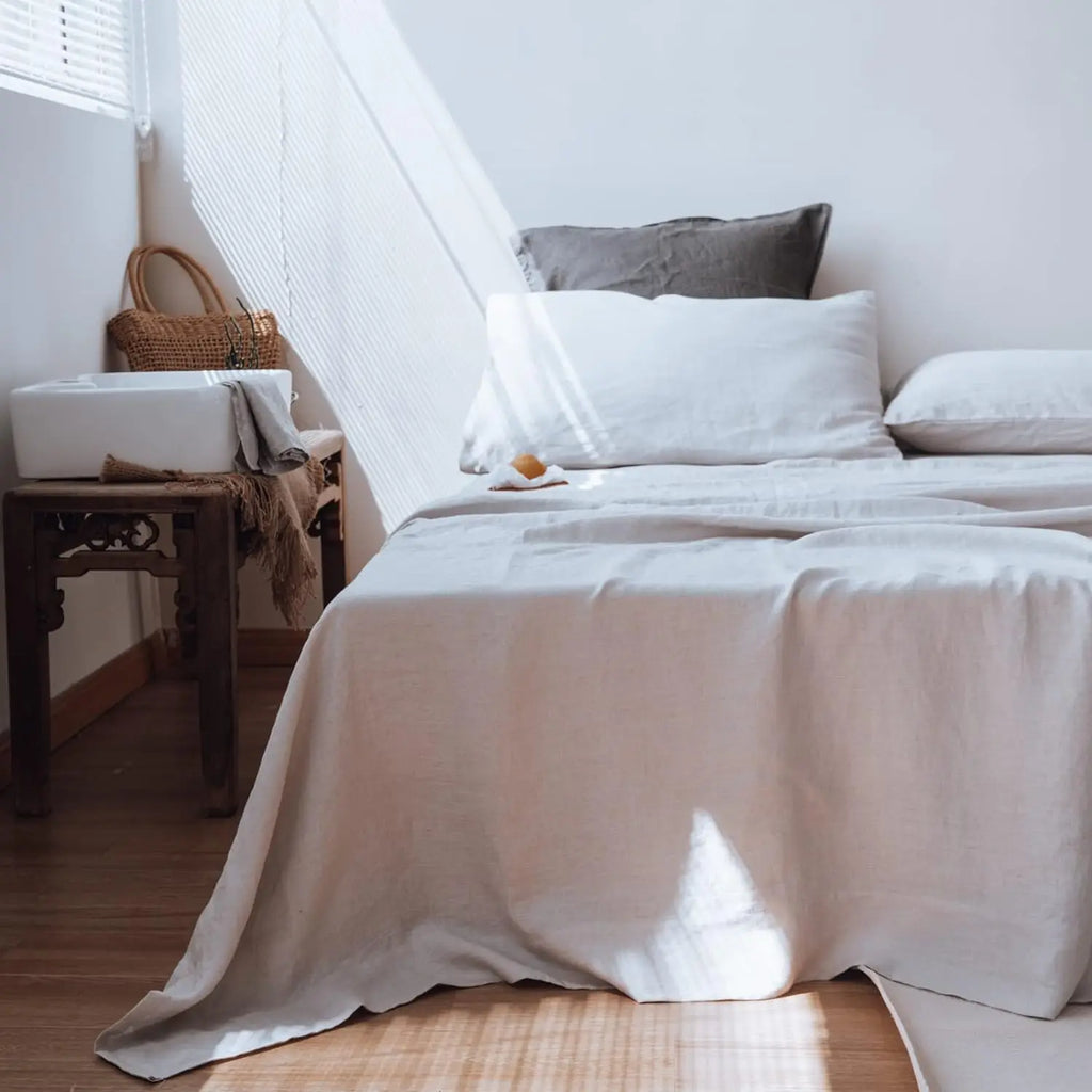 Simple&Opulence 3/4PC Linen Sheet Set