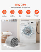 Queen Throw Blanket 90x90" Grey