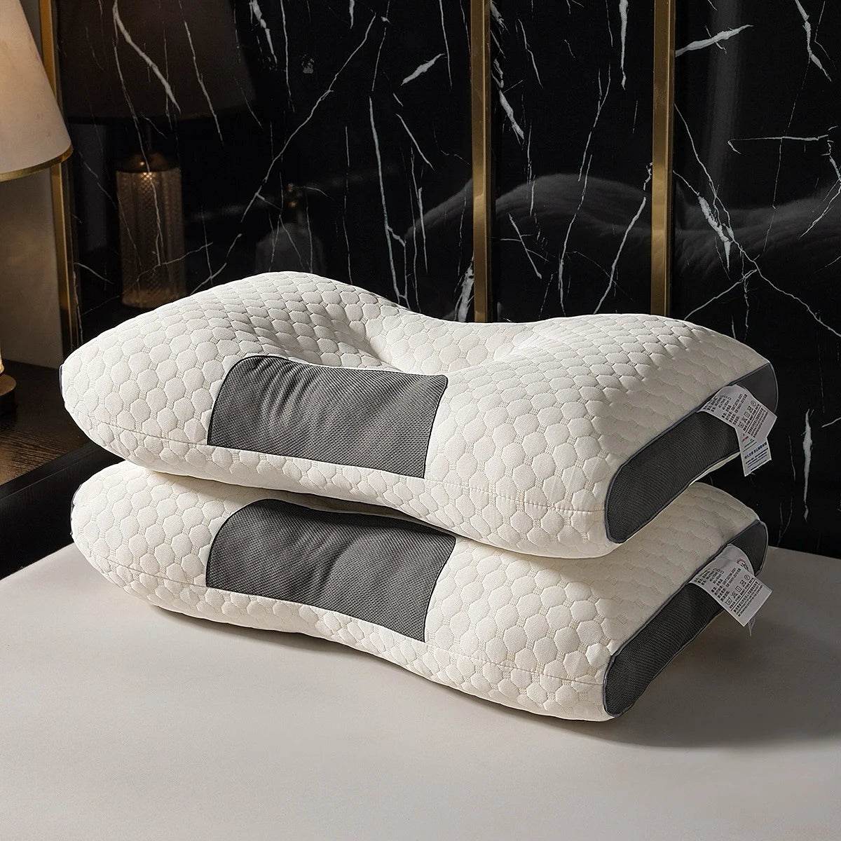 Knitted Contour Neck Pillow