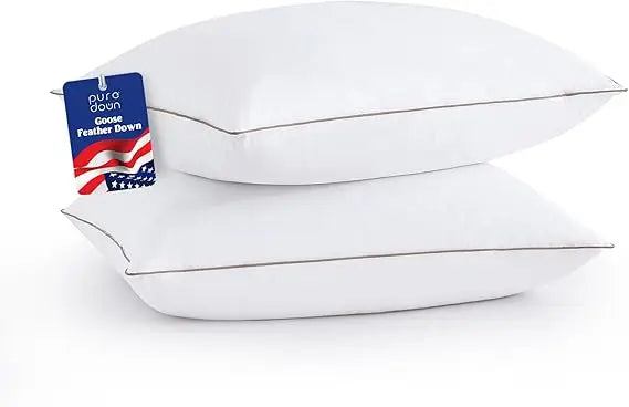 Goose Feather & Down Pillows (2-Pack King)