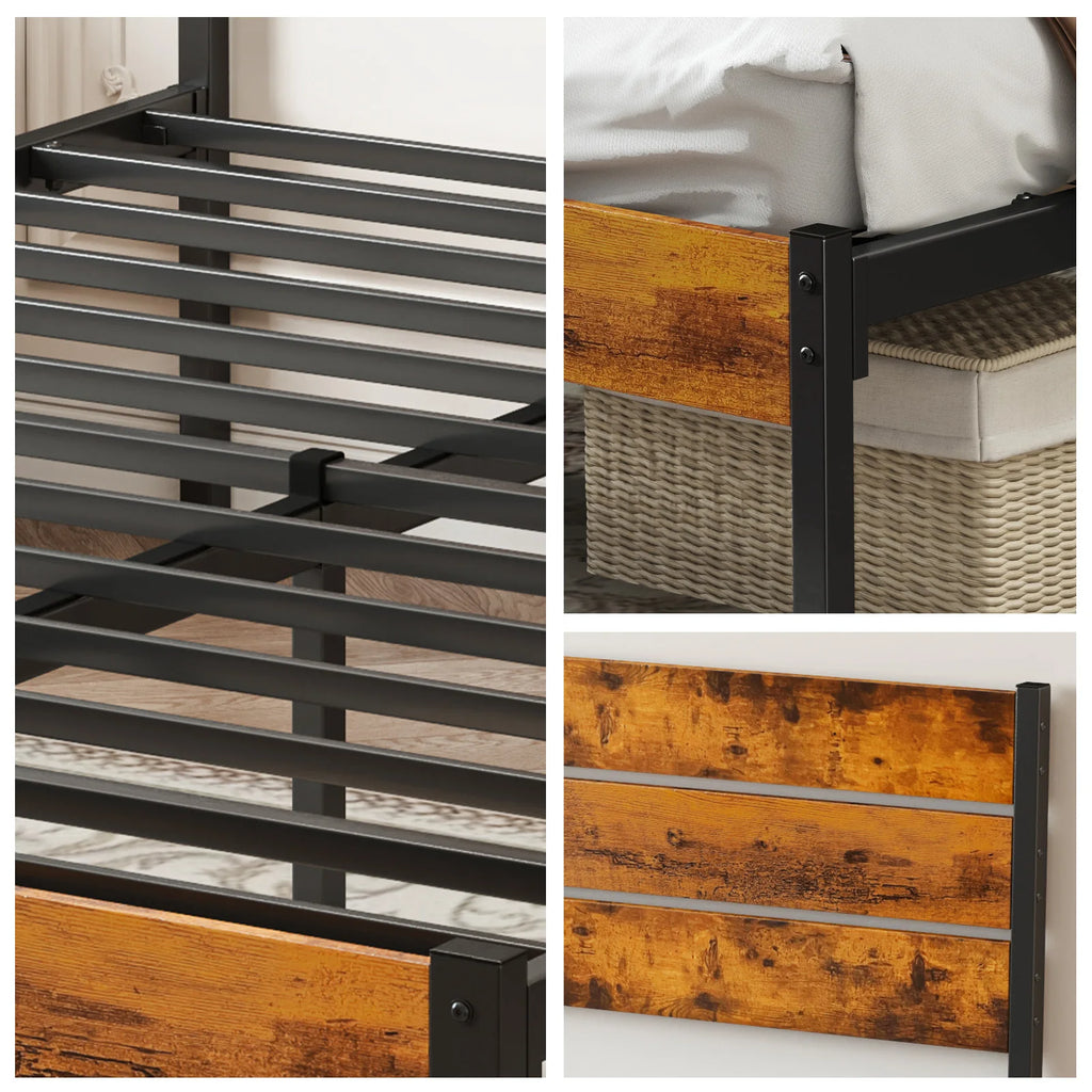 JHK Queen Metal Bed Frame