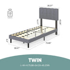 JHK Solid Wood Bed Frame