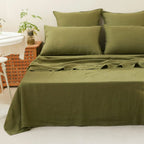 Simple&Opulence 3/4PC Linen Sheet Set
