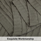 Cotton Cable Knit Throw Blanket