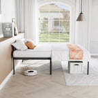 JHK Basic Metal Bed Frame w/ Storage