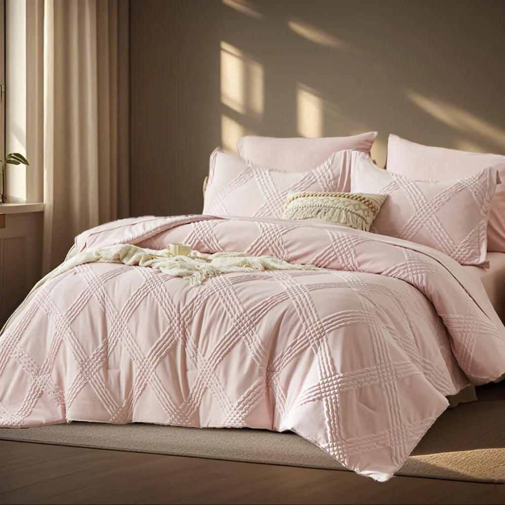 7PC Luxury Quilted Comforter Set
