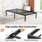 JHK Basic Metal Bed Frame w/ Storage