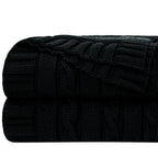Cotton Cable Knit Throw Blanket