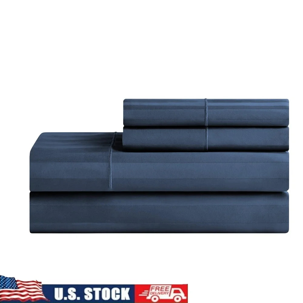 600TC Cotton 4PC Bed Sheet Set (Full)