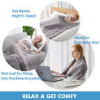 Gray Weighted Blanket w/ Glass Beads