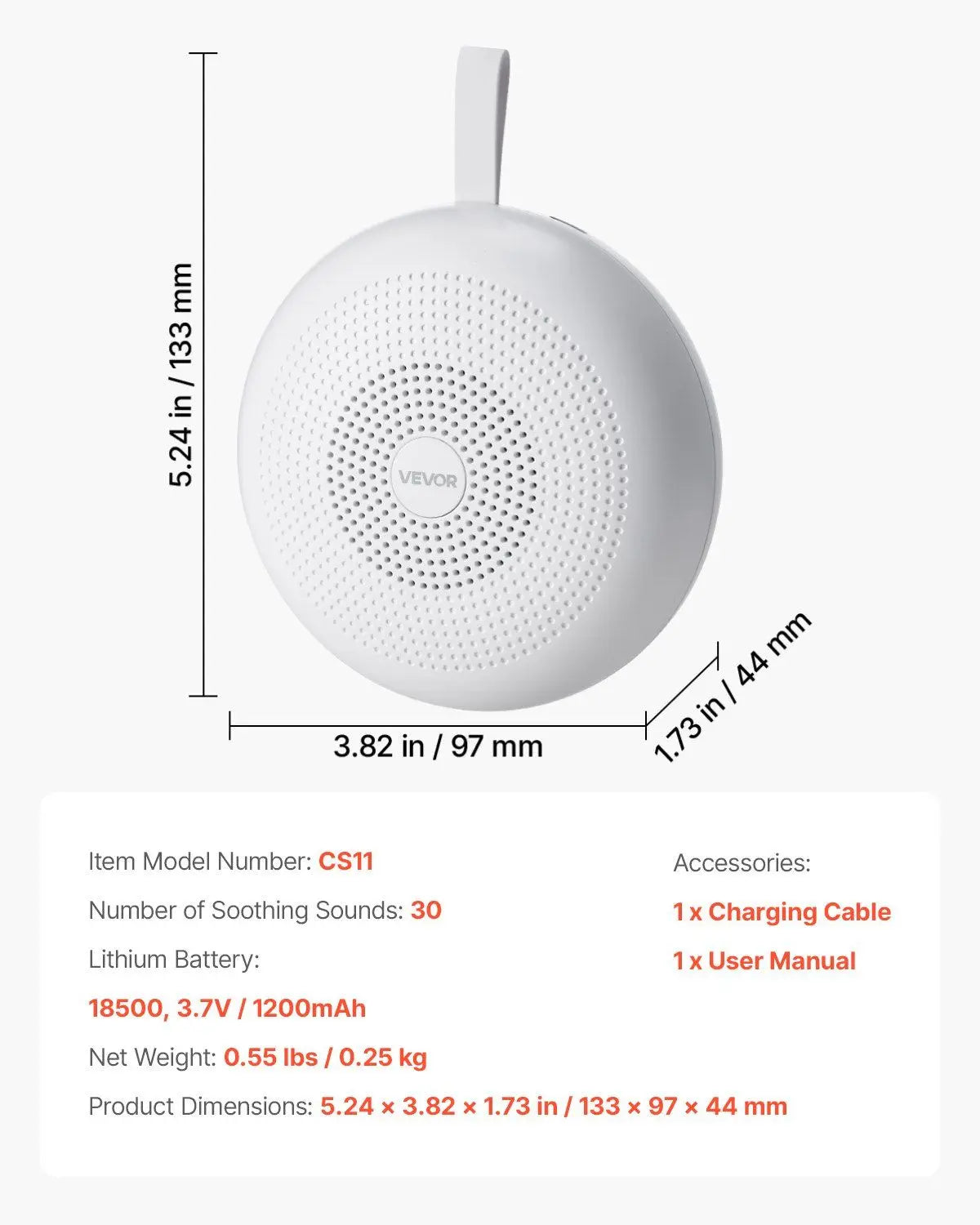 3-in-1 White Noise Sound Machine