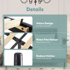 JHK Solid Wood Bed Frame